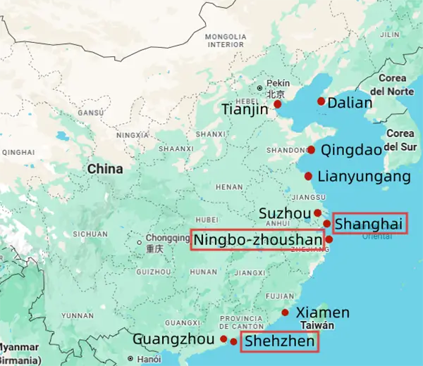 Puertos de China