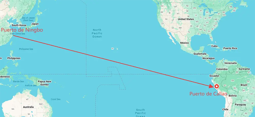 De Ningbo a Callao