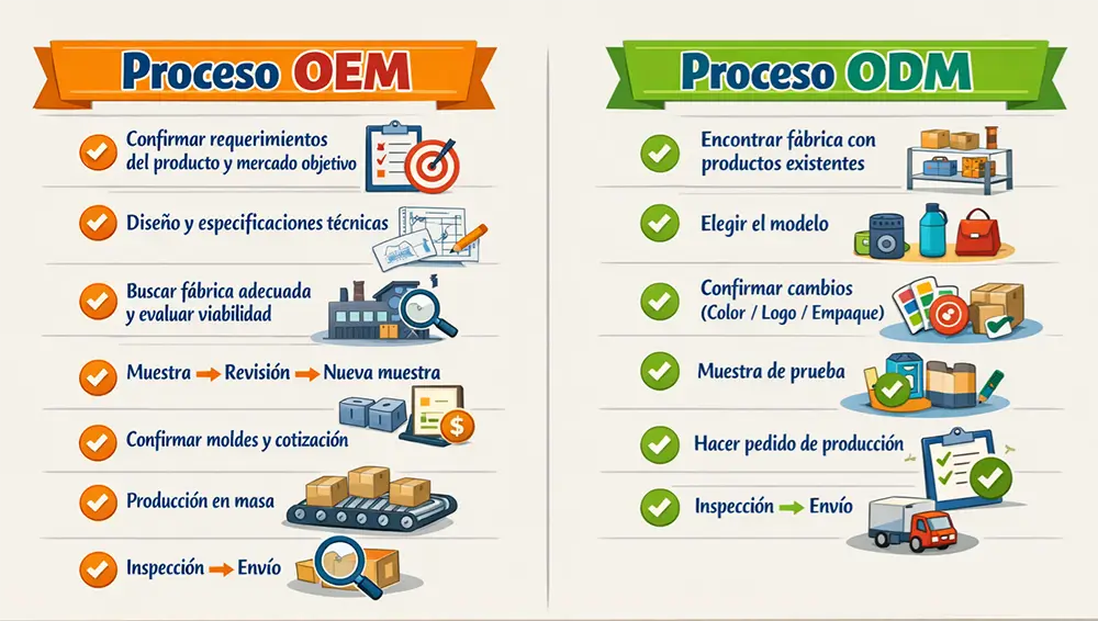 Proceso de OEM y ODM