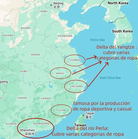 Zonas Productoras de Ropa